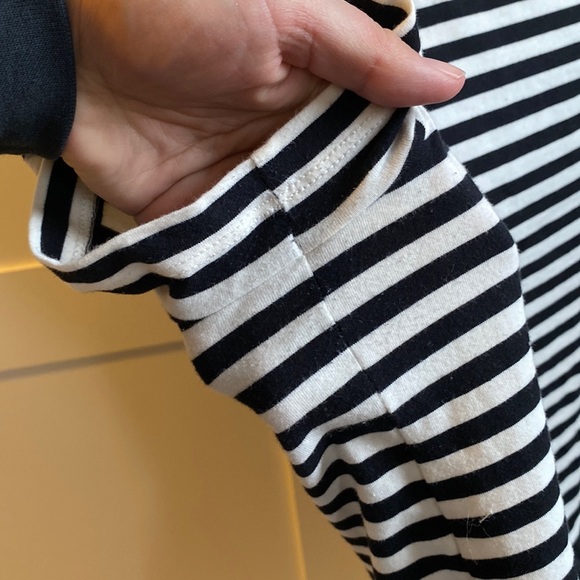 KATE SPADE BROOME STREET| Striped shirt with ruffled peplum size L - Picture 11 of 14